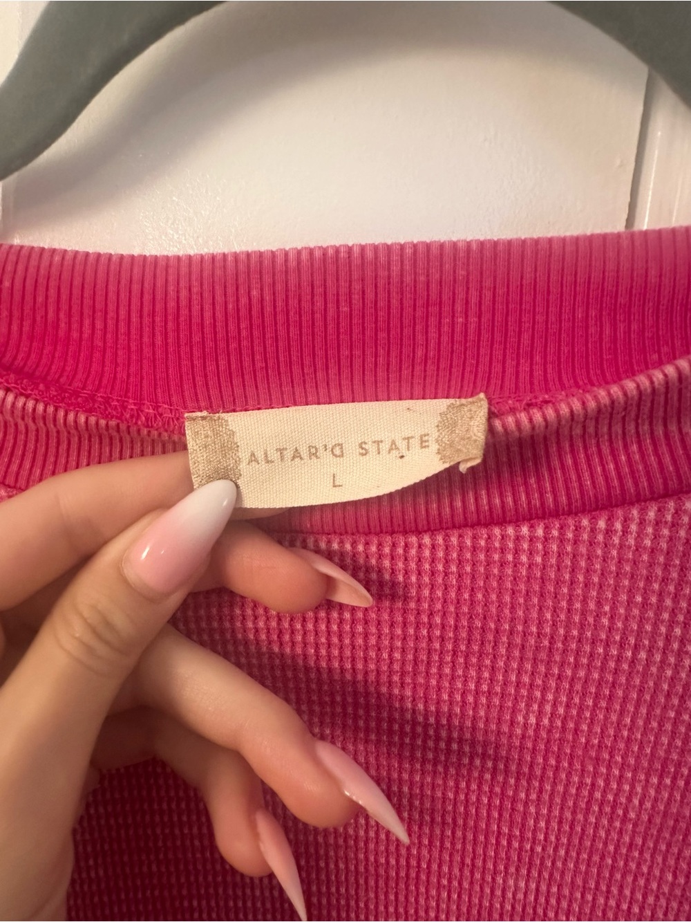Altar'd State Hot Pink Ruffle Top - Picture 2 of 3